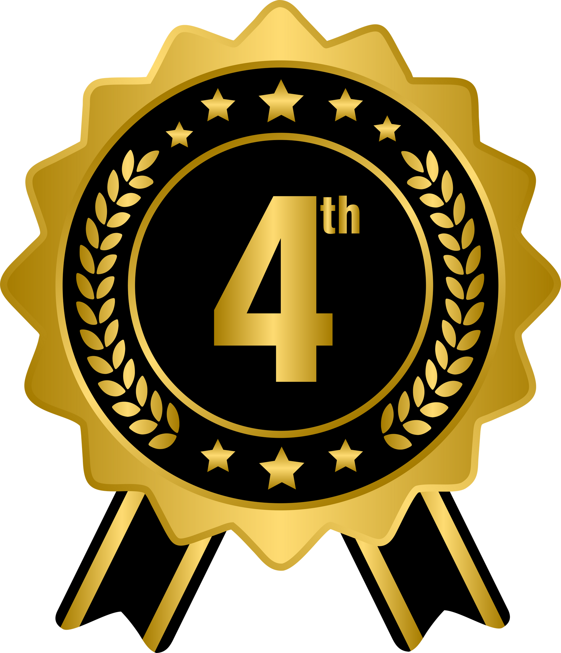 4th golden award medal